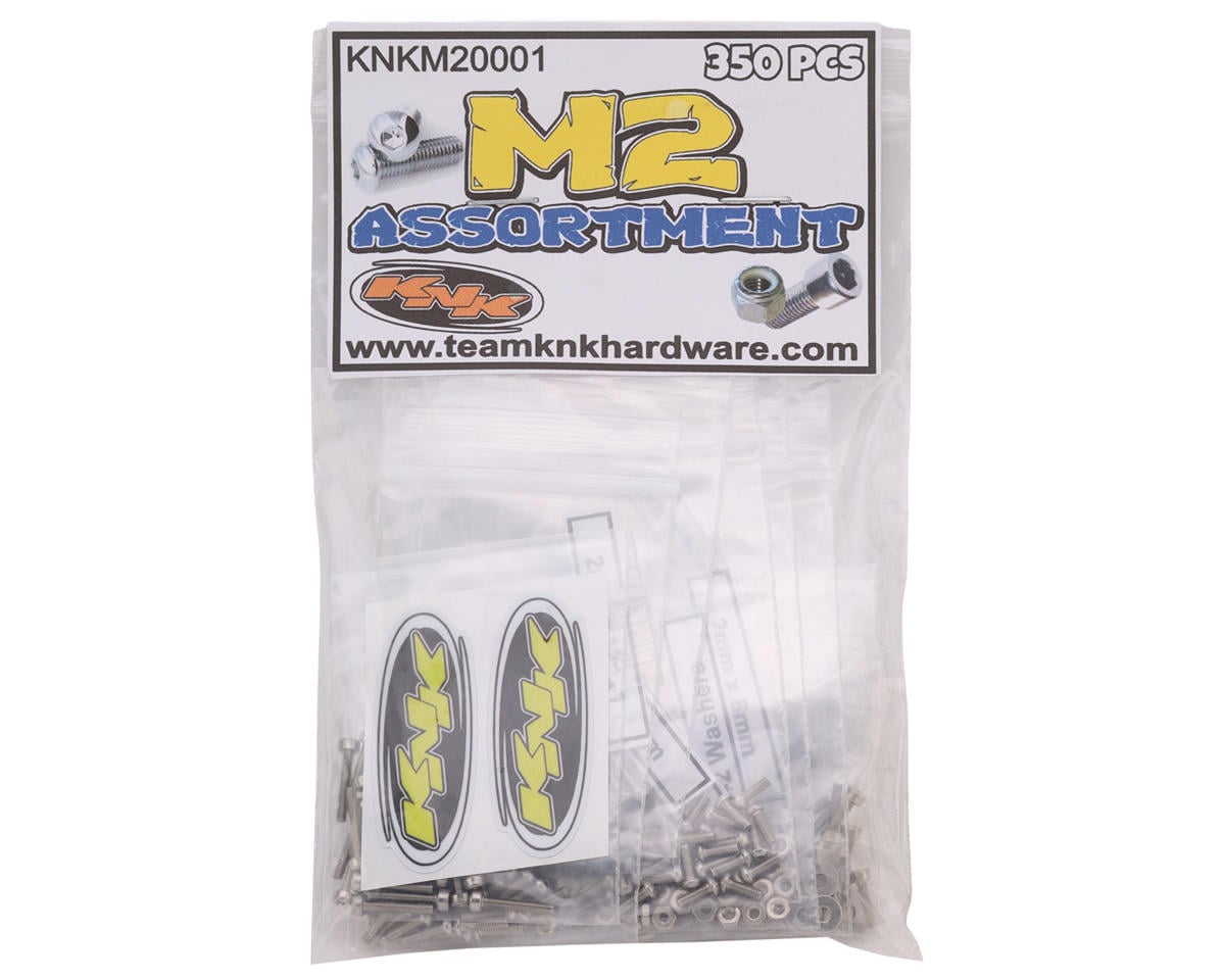 Team KNK 2mm Bulk Bag Stainless Steel Assortment Hardware Set (350)