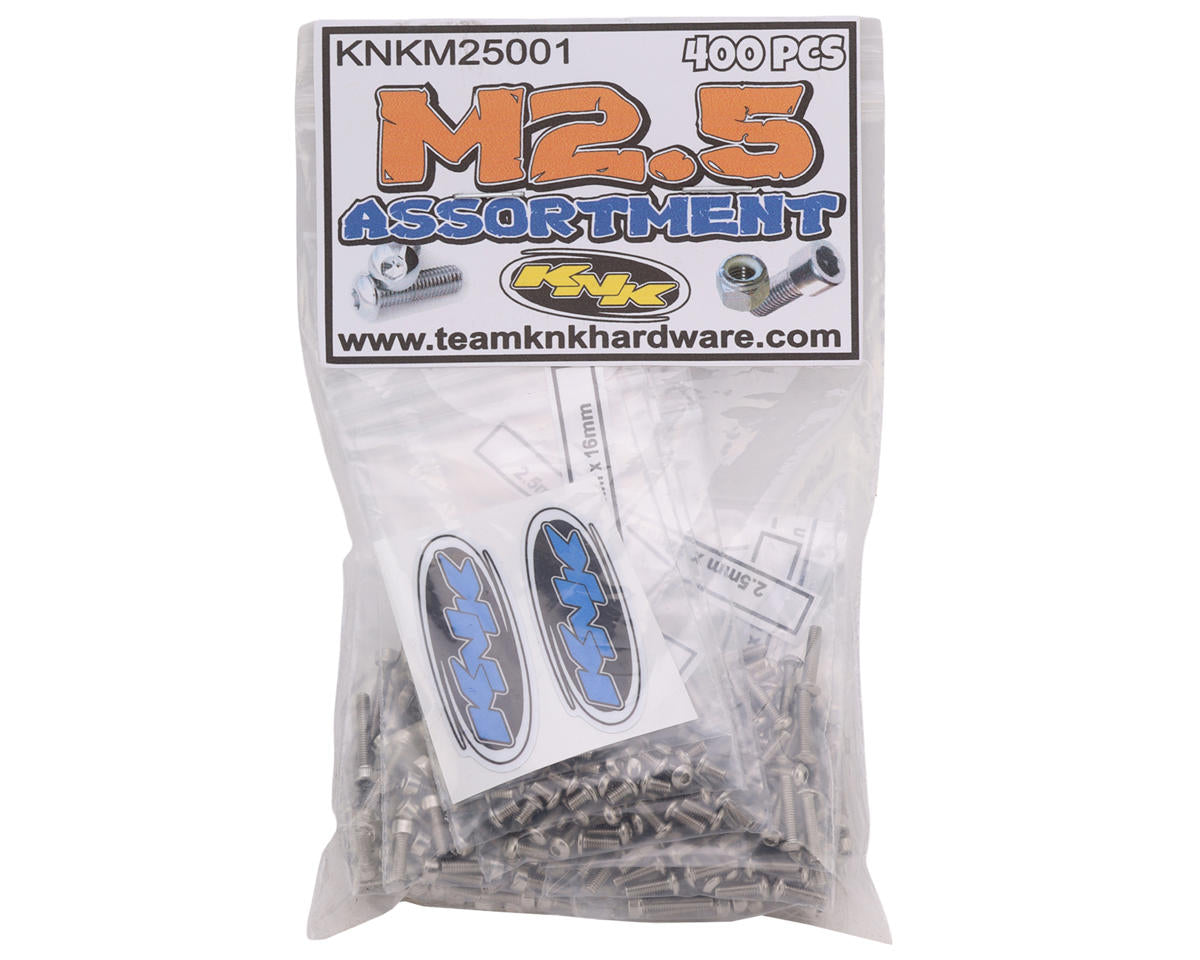 Team KNK 2.5mm Bulk Bag Stainless Steel Assortment Hardware Set (400)