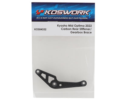 Koswork Kyosho Optima Mid Carbon Rear Gearbox Brace