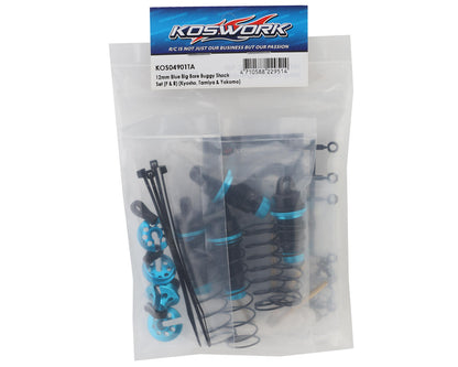 Koswork 12mm Aluminum Big Bore Vintage 1/10 Buggy Shocks Set (Blue/Black)