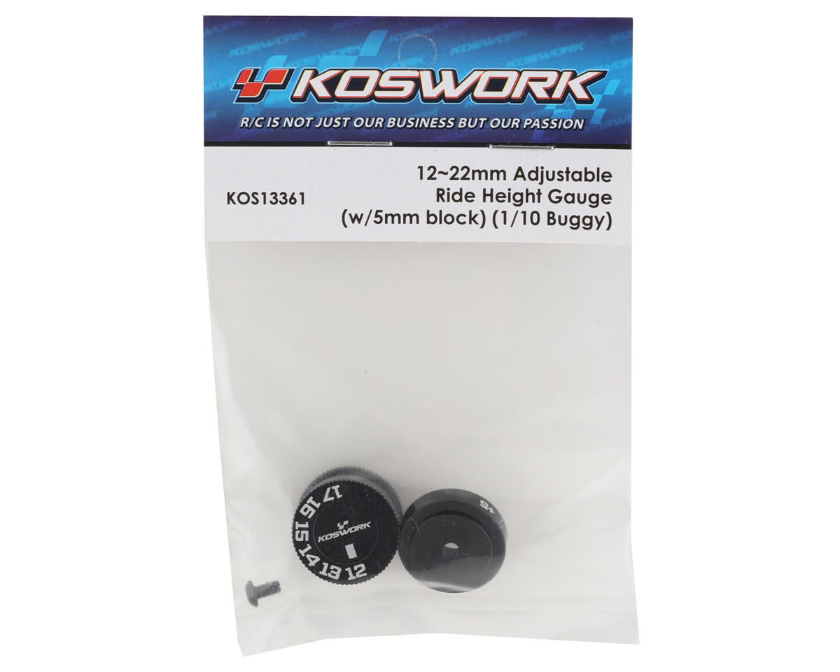 Koswork 1/10 Buggy Adjustable Ride Height Gauge (12-22mm)