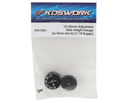 Koswork 1/10 Buggy Adjustable Ride Height Gauge (12-22mm)