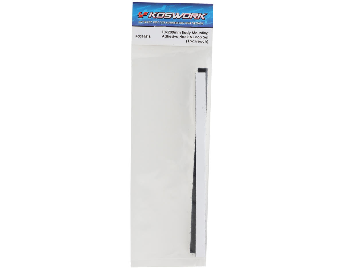Koswork 10x200mm Body Mounting Adhesive Hook & Loop Set