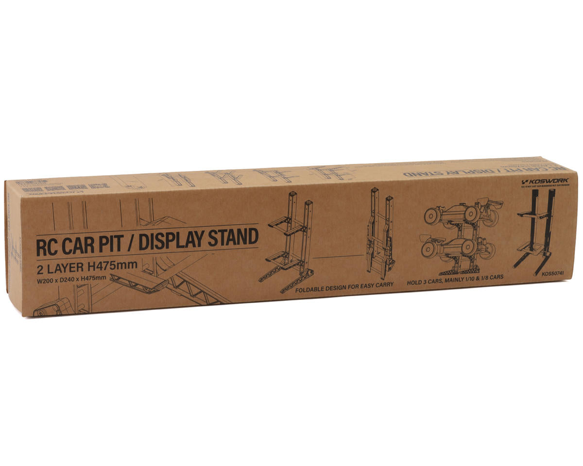 Koswork 2 Layer 1/10 & 1/8 Car Display Stand (200x240x475mm)