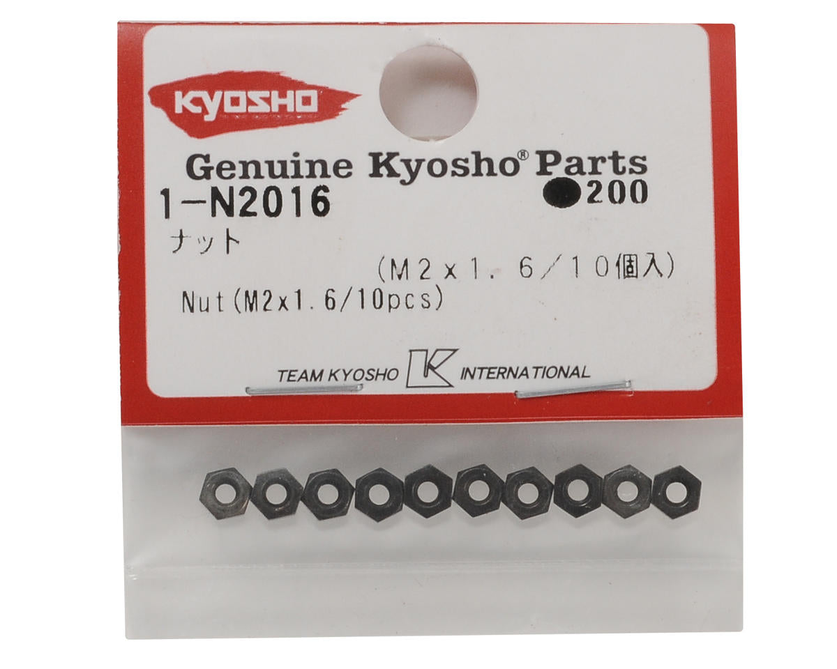 Kyosho 2x1.6mm Steel Nut (10)