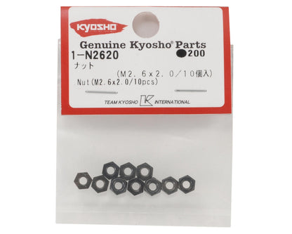 Kyosho 2.6x2.0mm Steel Nut (10)