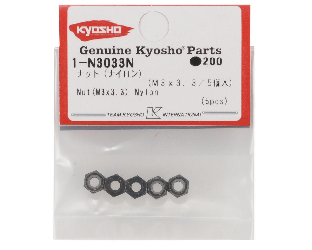 Kyosho 3x3.3mm Thin Nylon Locknut (5)