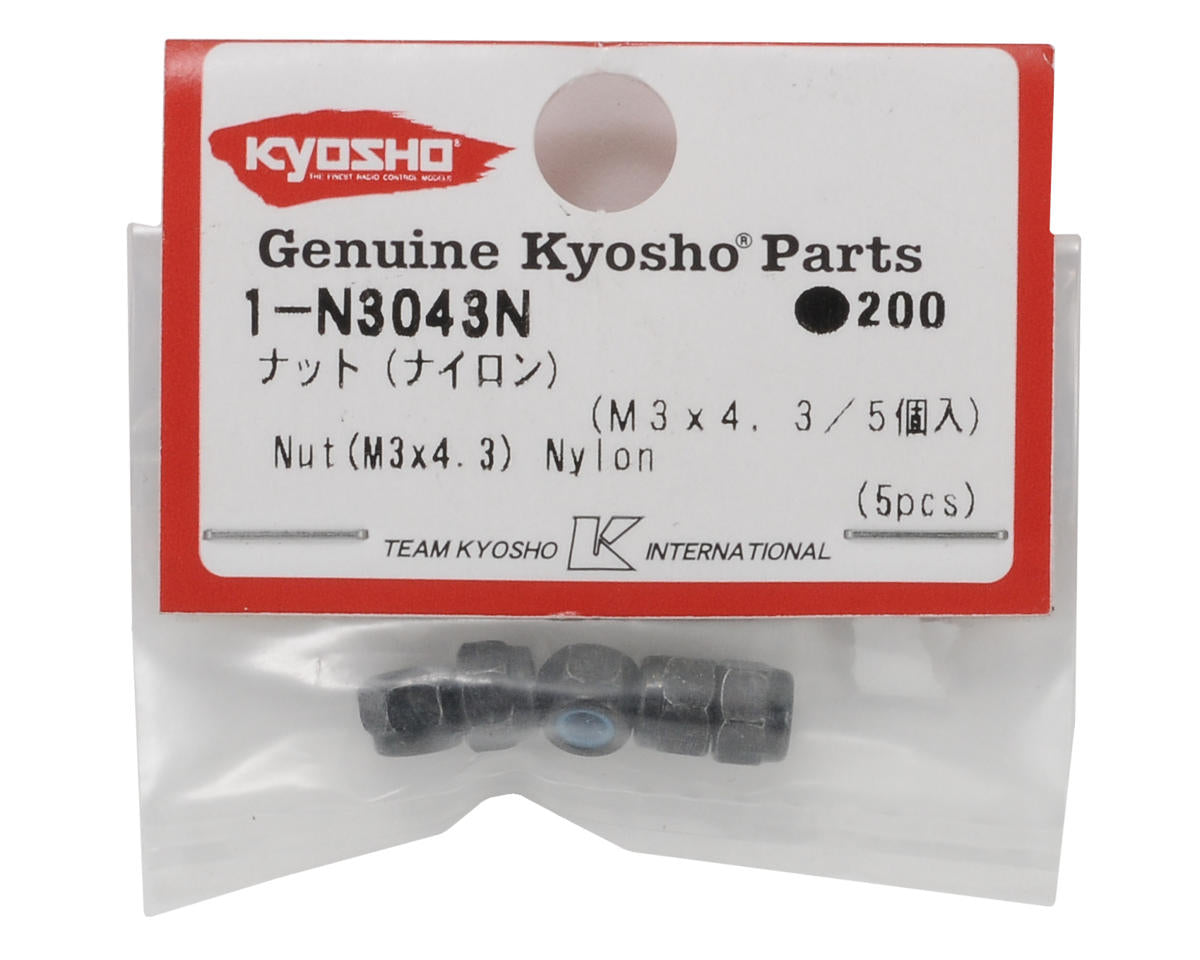 Kyosho 3x4.3mm Nylon Locknut (5)