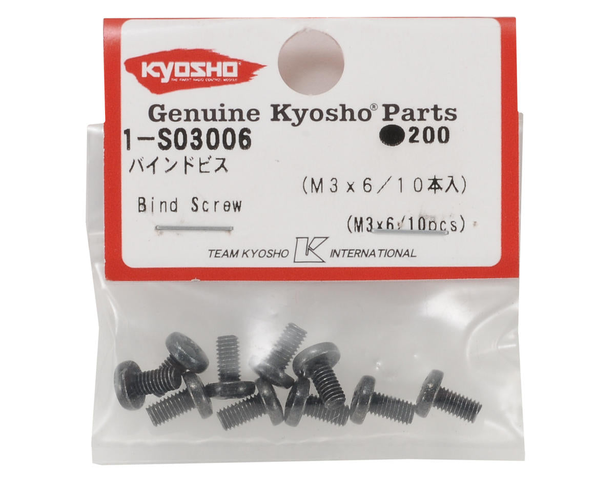 Kyosho 3x6mm Binder Head Screws (10)