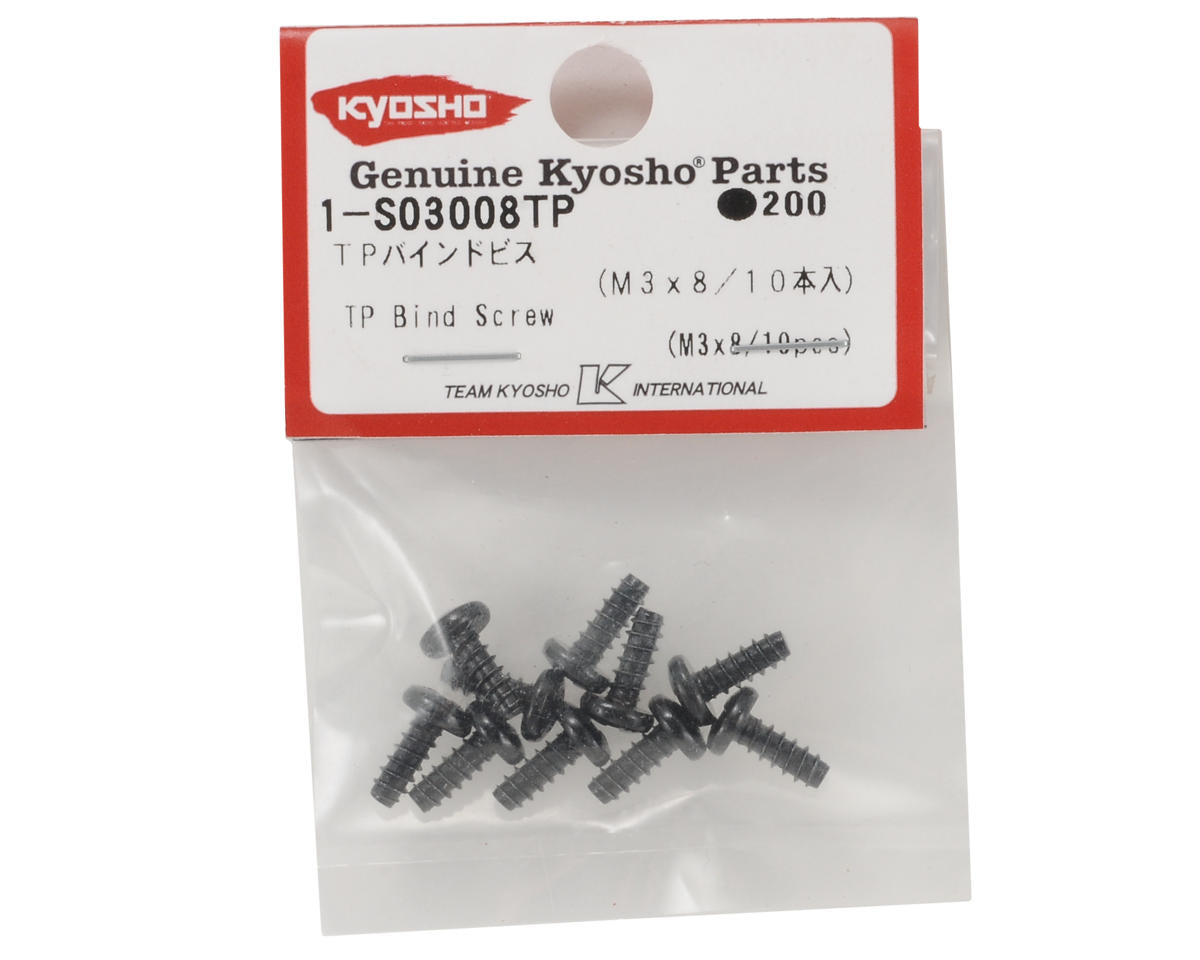 Kyosho 3x8mm Self Tapping Binder Head Screw (10)