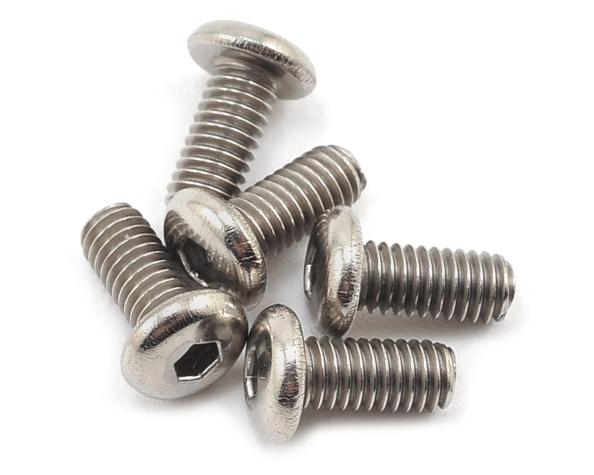 Kyosho 2.6x6mm Titanium Button Head Screws (5)
