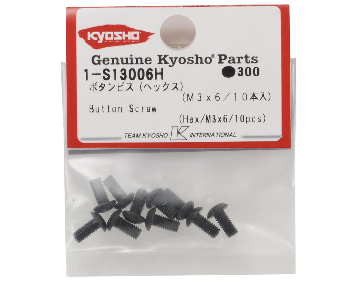 Kyosho 3x6mm Button Head Hex Screw (10)