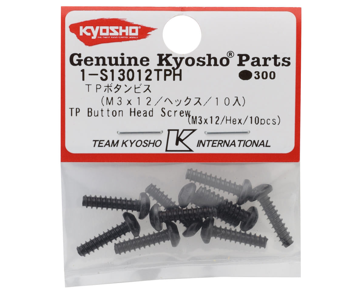 Kyosho 3x12 Self Tapping Button Head Hex Screw (10)