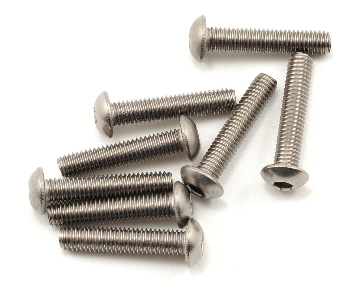 Kyosho 3x15mm Titanium Button Head Hex Screw (8)