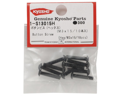 Kyosho 3x15mm Button Head Hex Screw (10)
