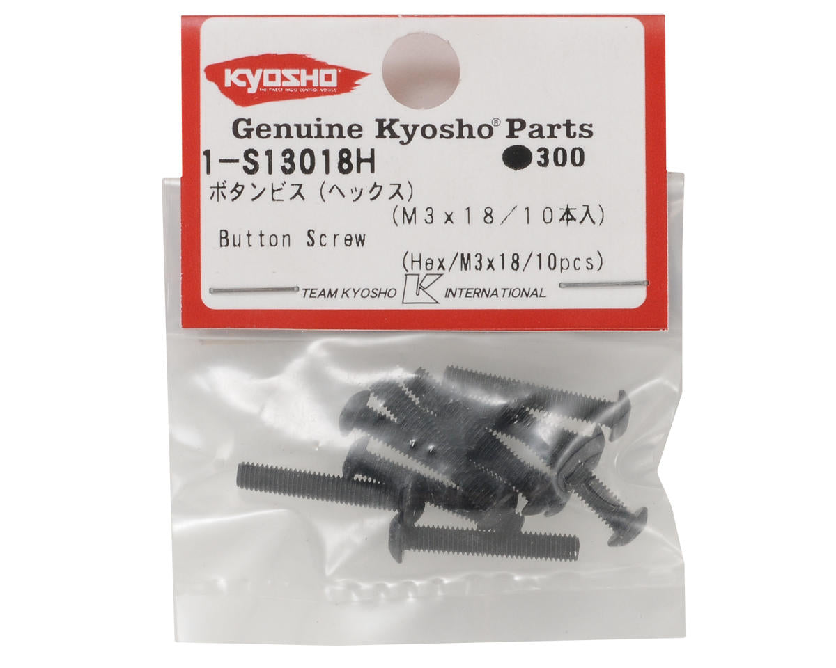 Kyosho 3x18mm Button Head Hex Screw (10)