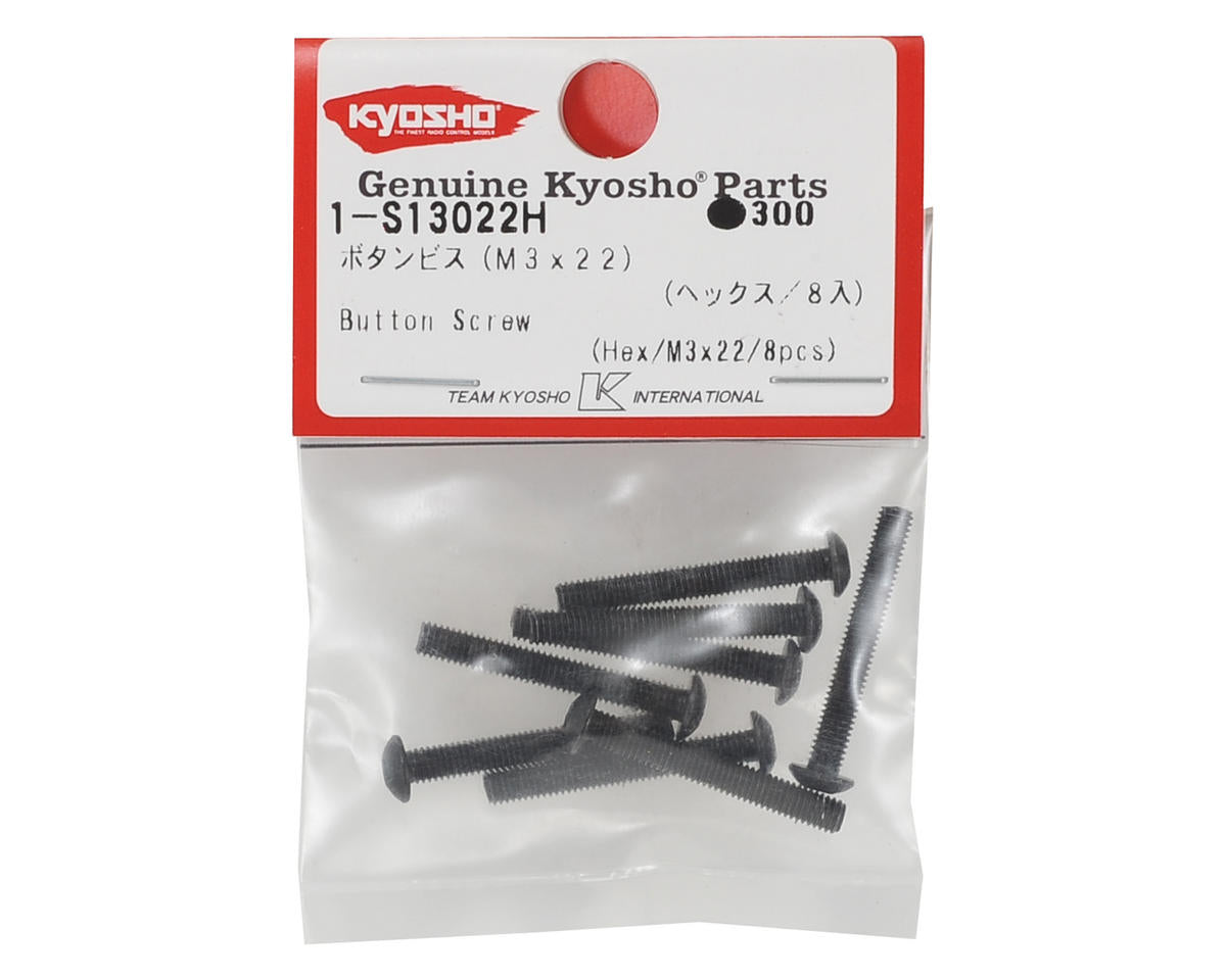 Kyosho 3x22mm Button Head Hex Screw (8)