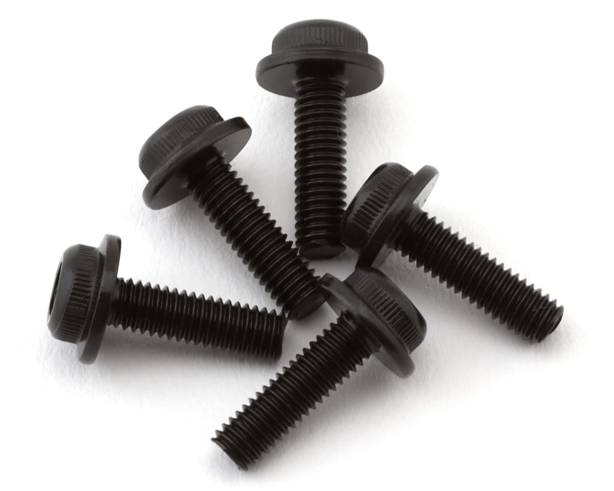 Kyosho 3x10mm Cap Head Flanged Screws (5)