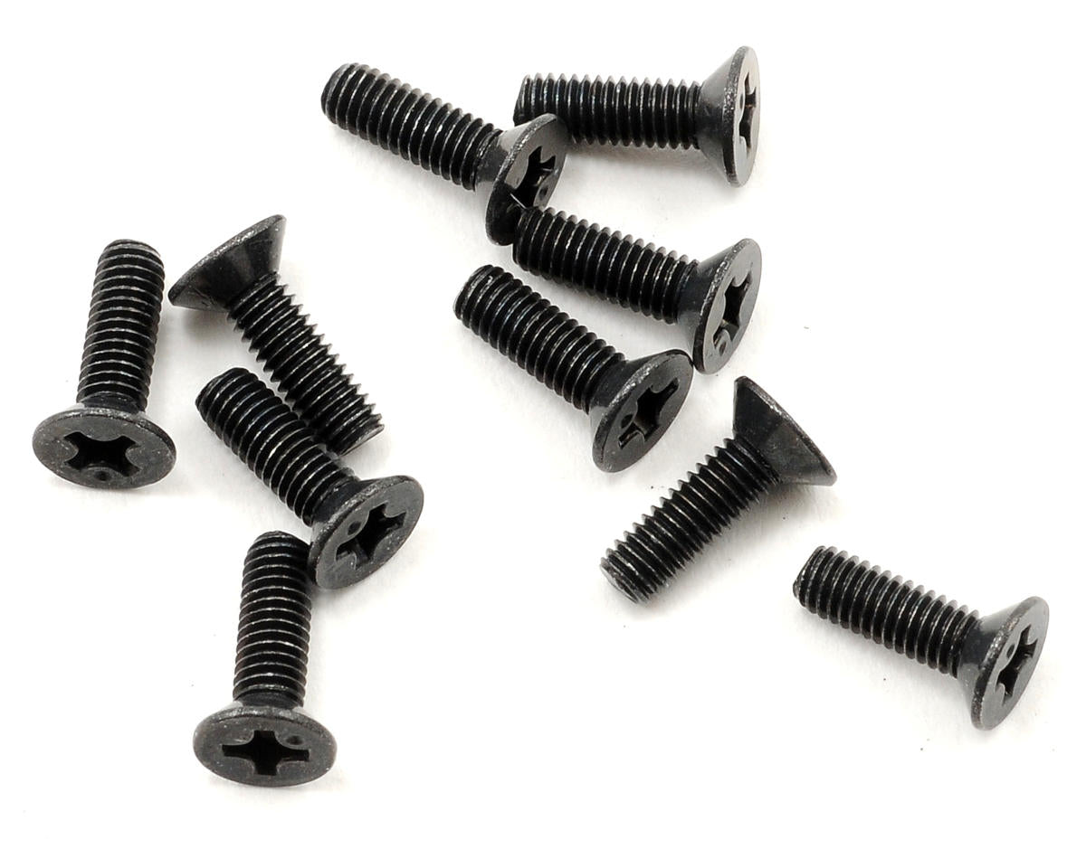 Kyosho 3x10mm Flat Head Phillips Screw (10)