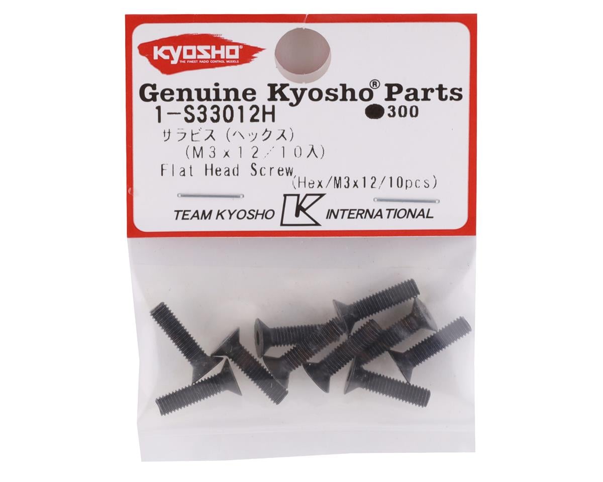 Kyosho 3x12mm Flat Head Screw (10)