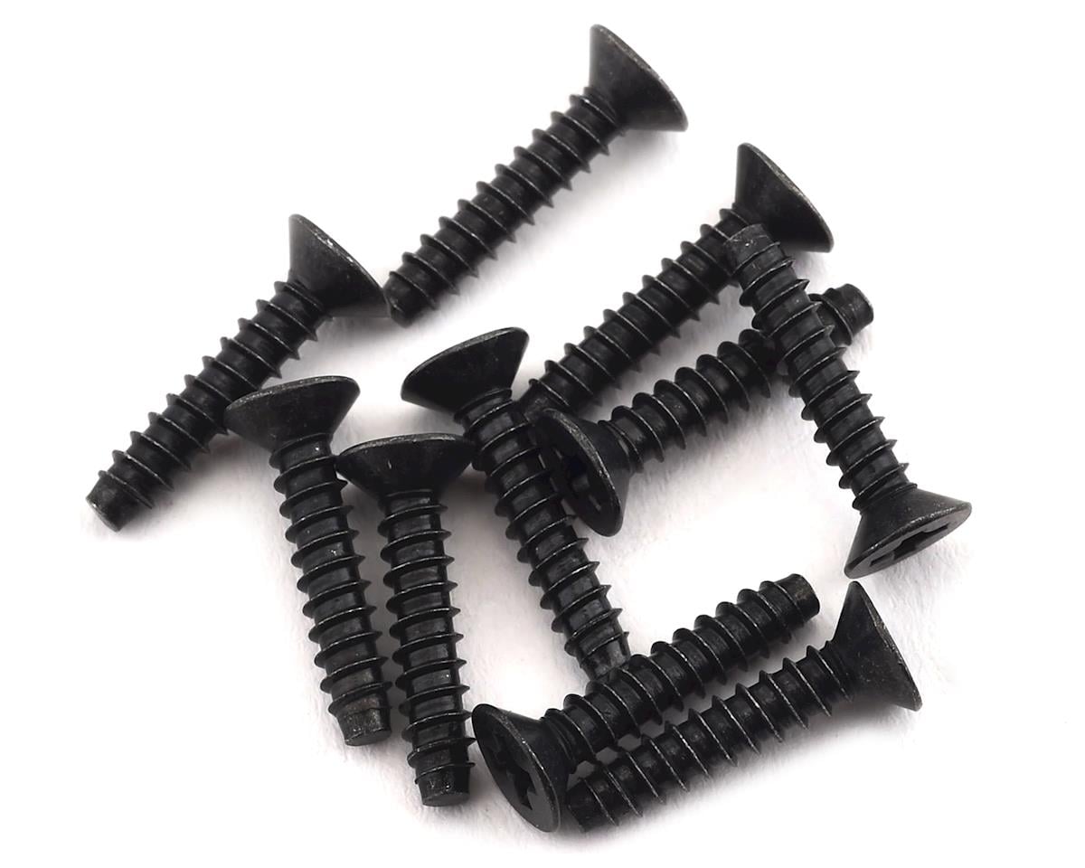 Kyosho 3x15mm Self Tapping Flat Head Screw (10)