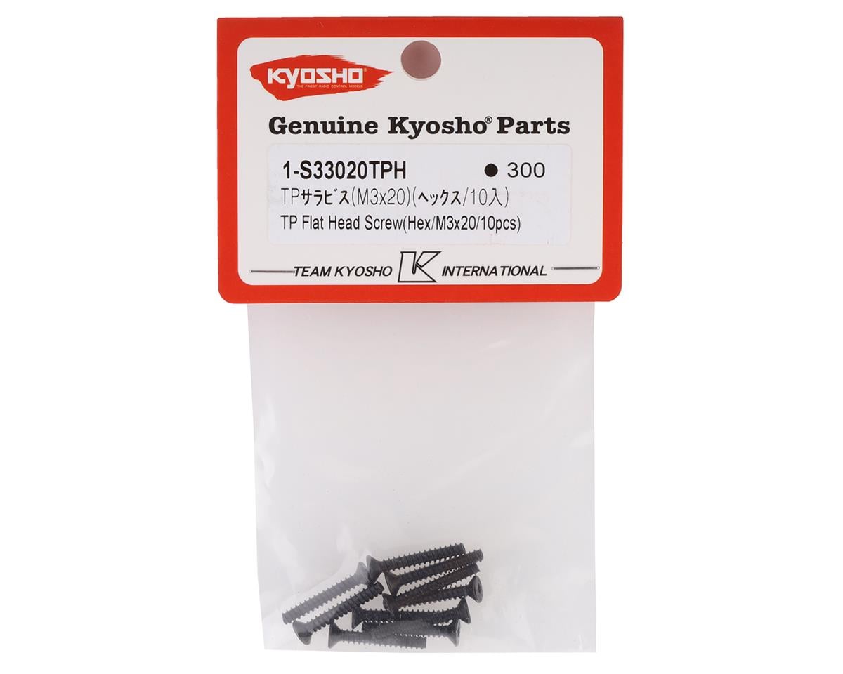 Kyosho 3x20mm Flat Head Screws (10)