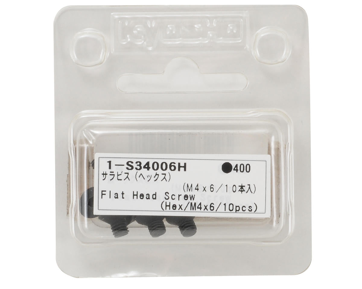 Kyosho 4x6mm Flat Head Hex Screw (10)