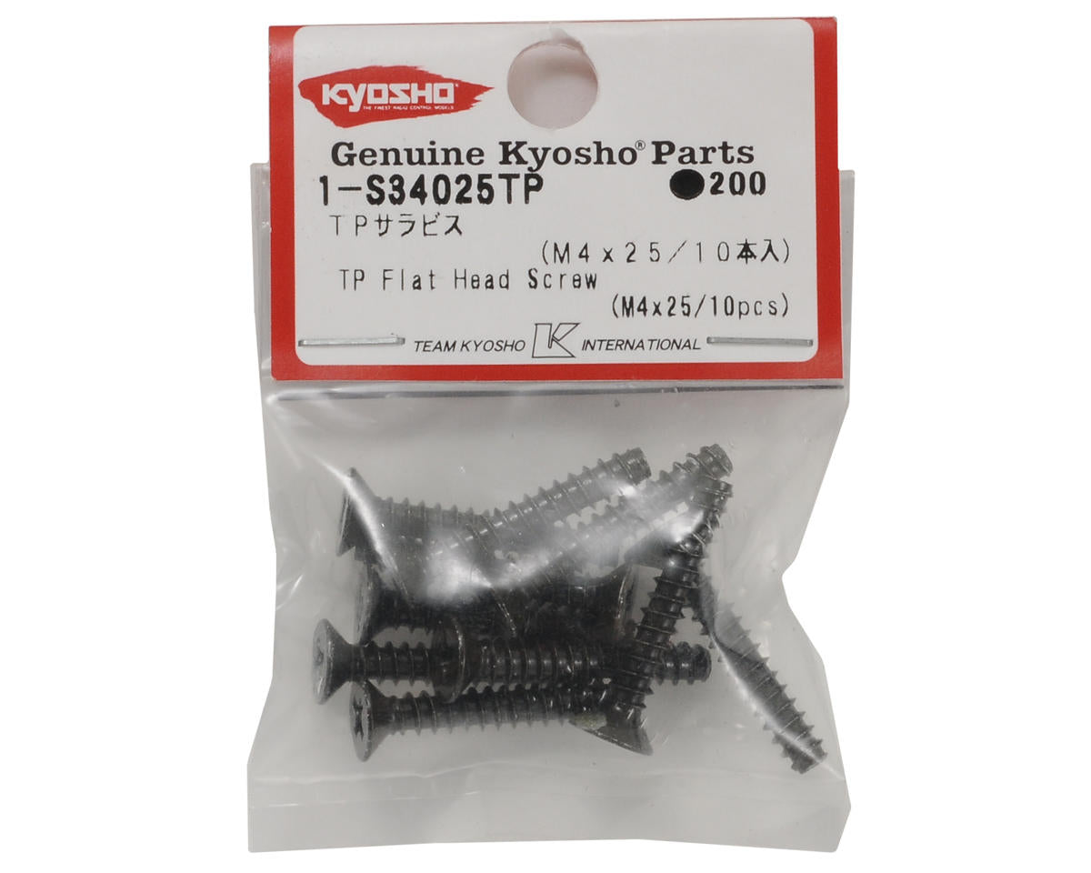 Kyosho 4x25mm Self Tapping Flat Head Phillips Scre