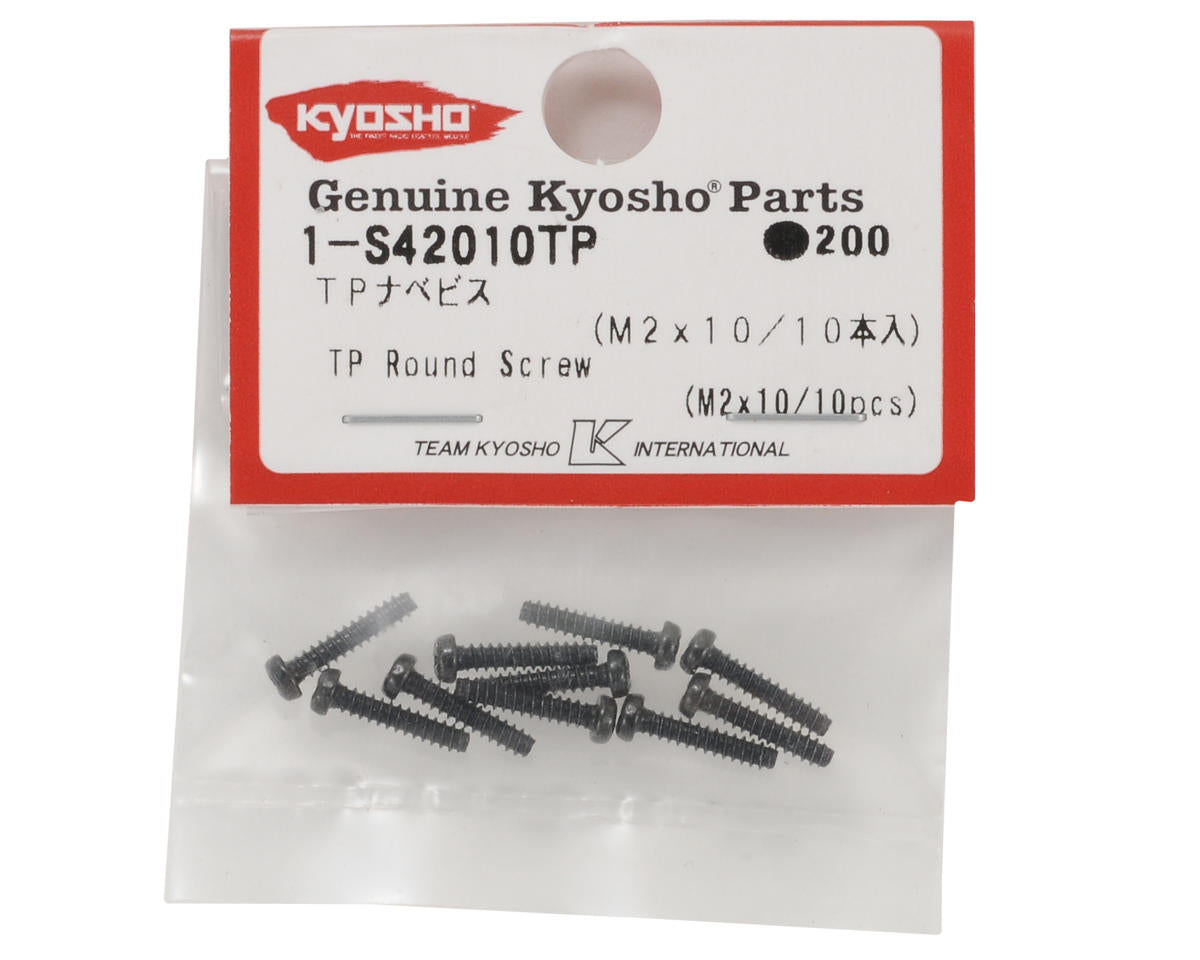 Kyosho 2x10mm Self Tapping Round Head Screw (10)