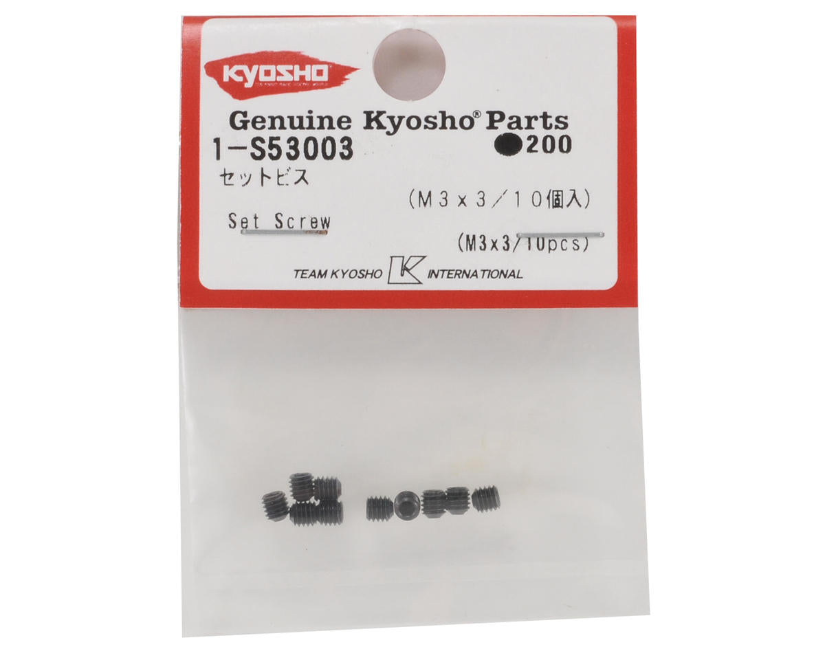 Kyosho 3x3mm Set Screw (10)