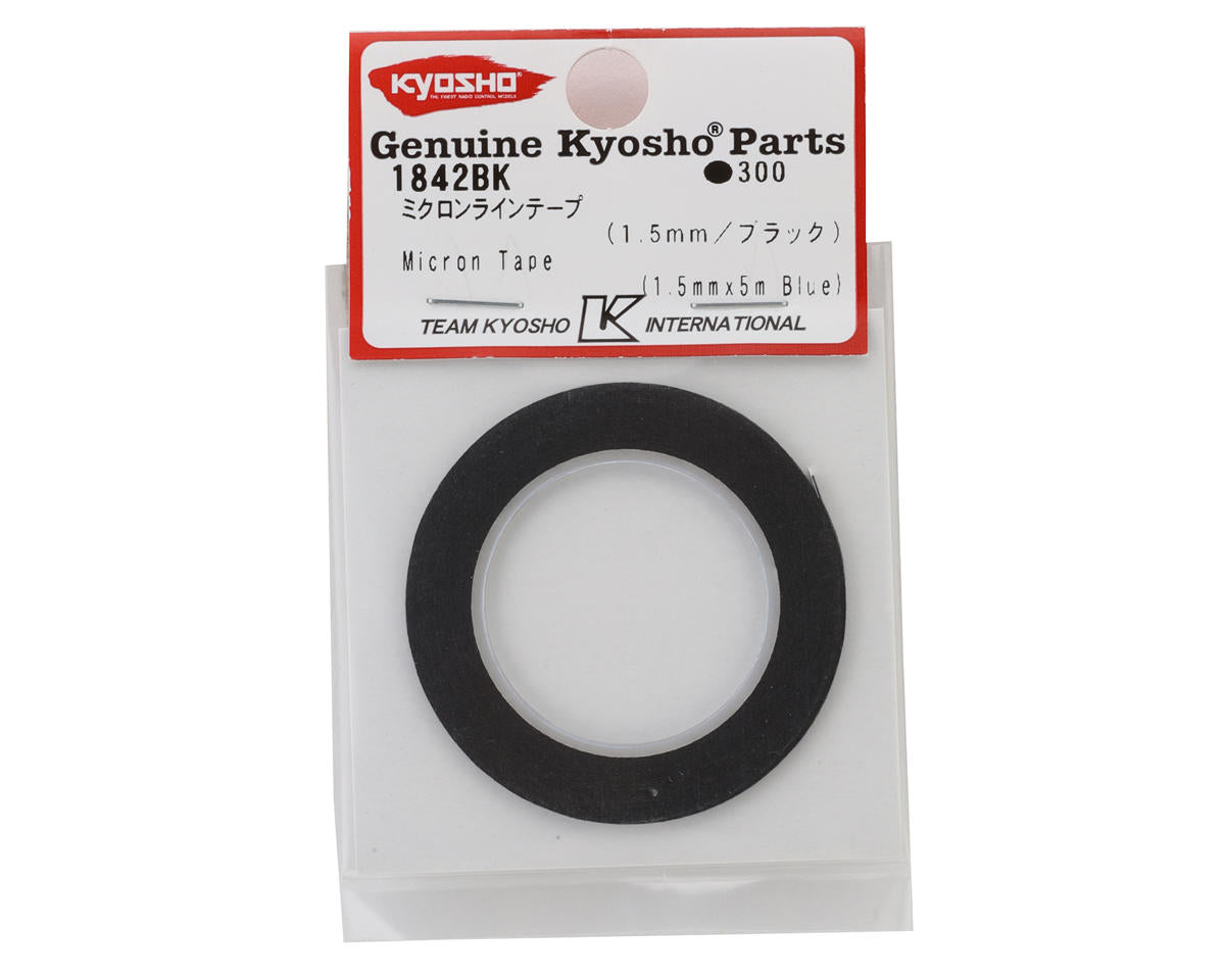 Kyosho 1.5mm Micron Trim Detail Tape (Black) (5m)