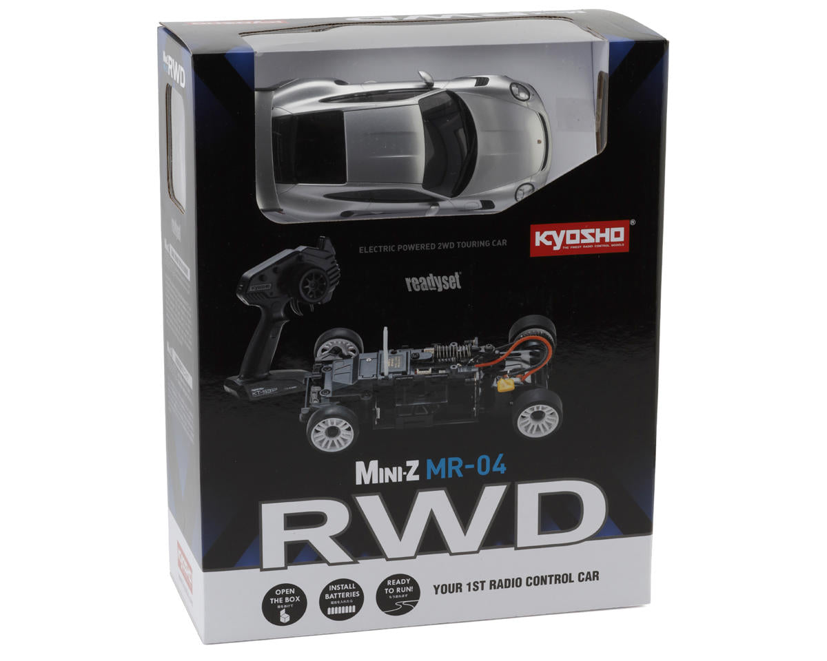 Kyosho MR-04 RWD Mini-Z ReadySet w/Porsche 911 GT Body (Silver)