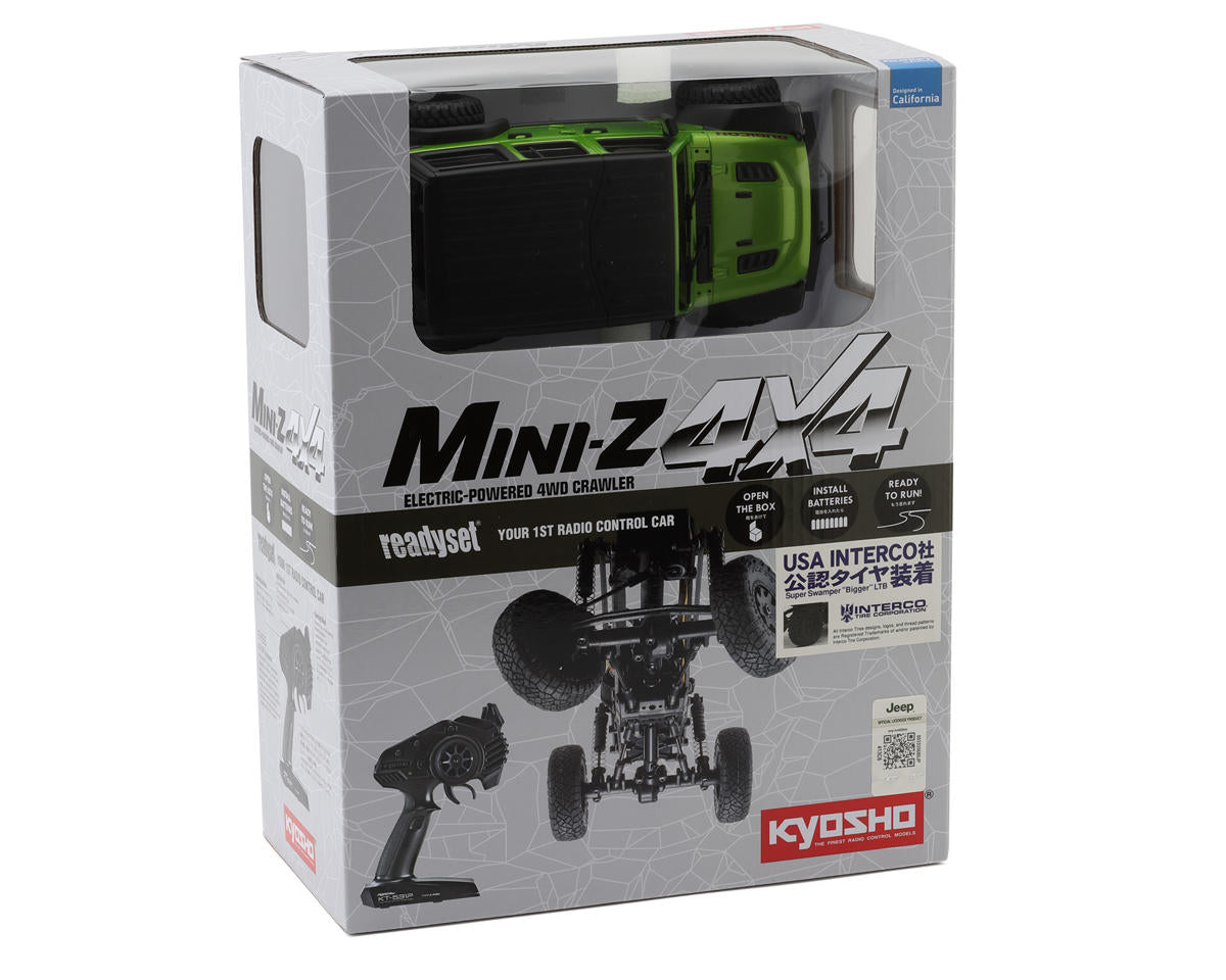 Kyosho MX-01 Mini-Z 4X4 Readyset w/Jeep Wrangler Unlimited Rubicon Body (Mojito)