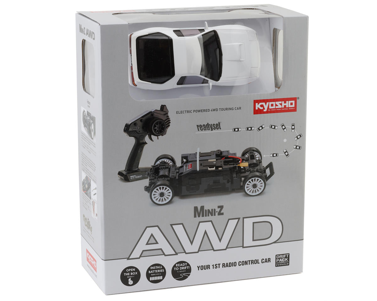 Kyosho MA-020 AWD Mini-Z ReadySet w/Mazda Savanna RX-7 FC3S Body (White)