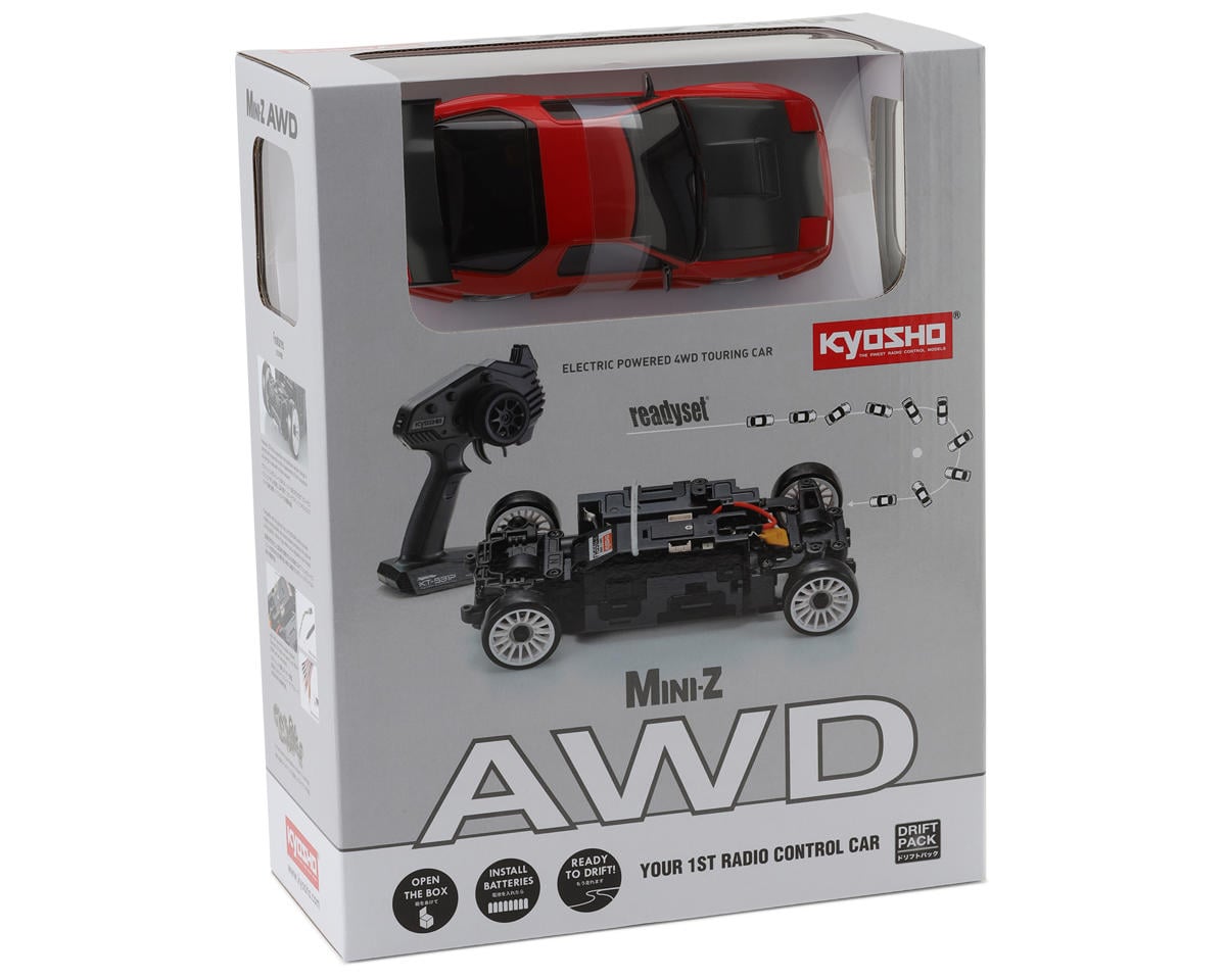 Kyosho MA-020 AWD Mini-Z ReadySet w/Mazda Savnana RX-7 FC3S Body (Red)