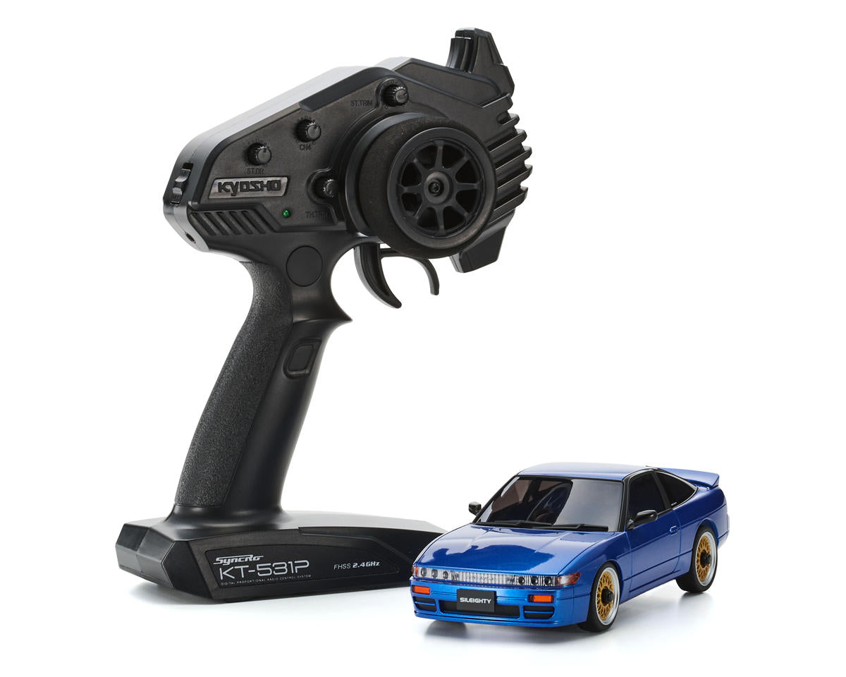 Kyosho MA-020 AWD Mini-Z ReadySet w/Nissan Sileighty Blue Body