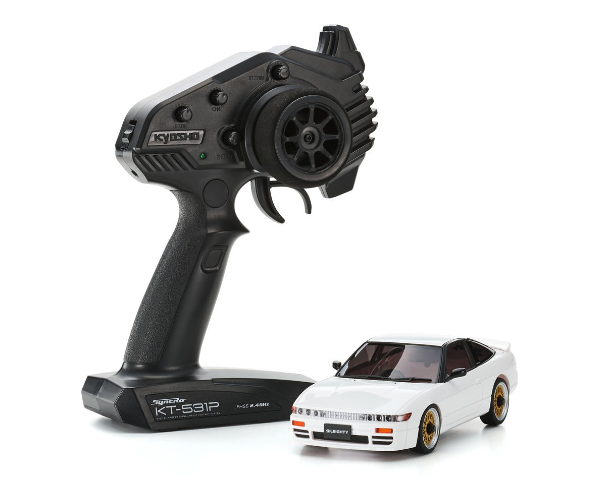 Kyosho MA-020 AWD Mini-Z ReadySet w/Nissan Sileighty White Body