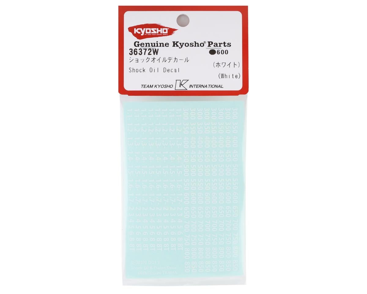 Kyosho Shock Oil & Piston Decal Set (White)