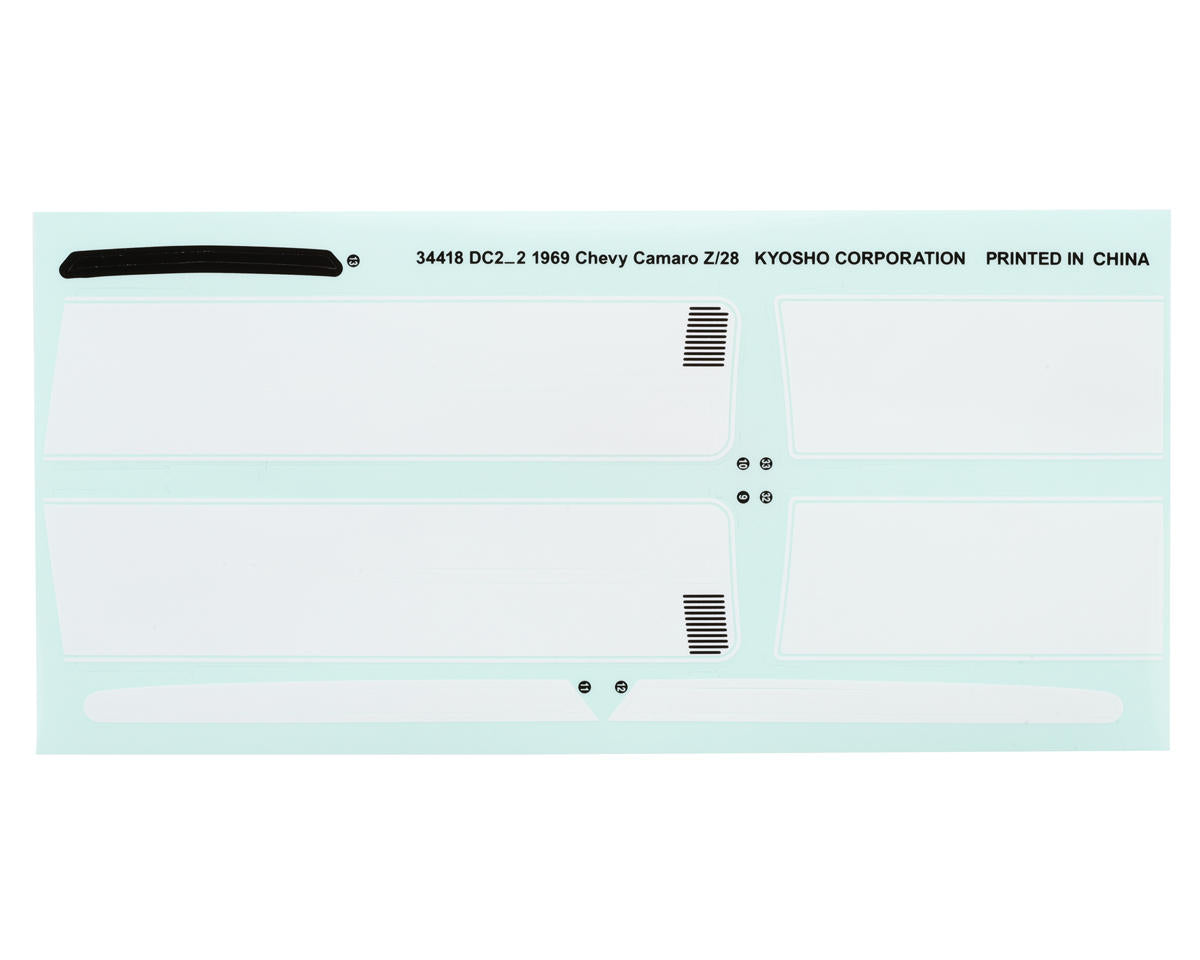 Kyosho Fazer Mk2 FZ02 1969 Chevy Camaro Z/28 1/10 Touring Car Body (Clear)
