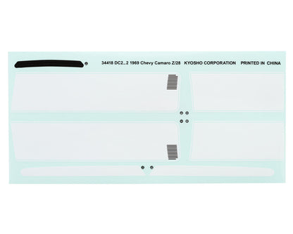 Kyosho Fazer Mk2 FZ02 1969 Chevy Camaro Z/28 1/10 Touring Car Body (Clear)