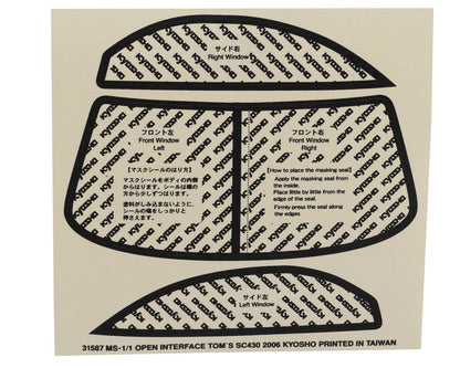 Kyosho 2010 Lexus SC430 TC Body Set (Clear) (200mm)