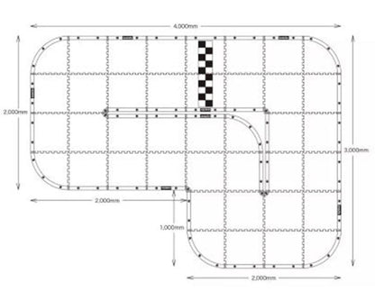 Kyosho Mini-Z 50cm Basic Carpet Track Set (40Pcs) (13.12x9.84ft)