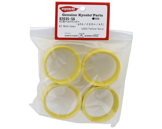 Kyosho KC Mold Inner 1/10 On-Road Touring Car Tires Inserts (56/Yellow) (4)