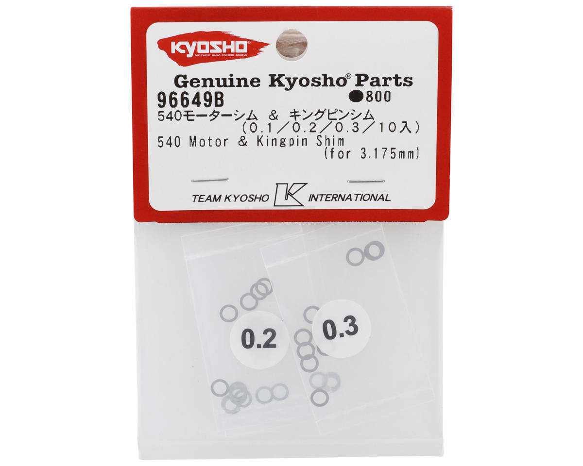Kyosho 540 Motor & Kingpin Shims