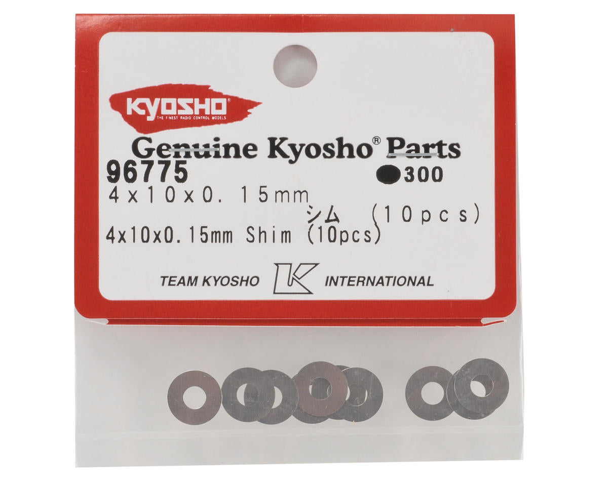 Kyosho 4x10x0.15mm Shim Set (10)