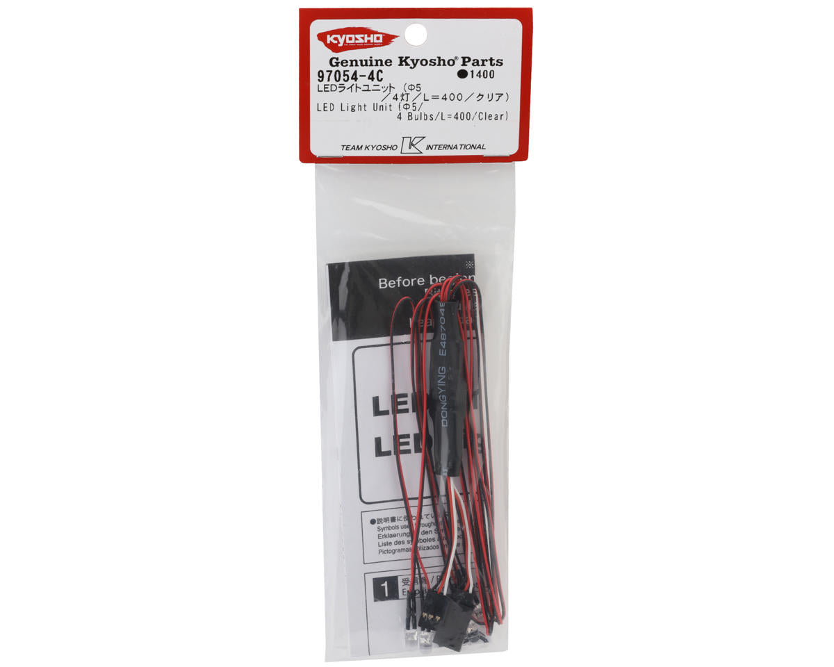 Kyosho 5mm LED Lights Unit (White) (4 Bulbs)