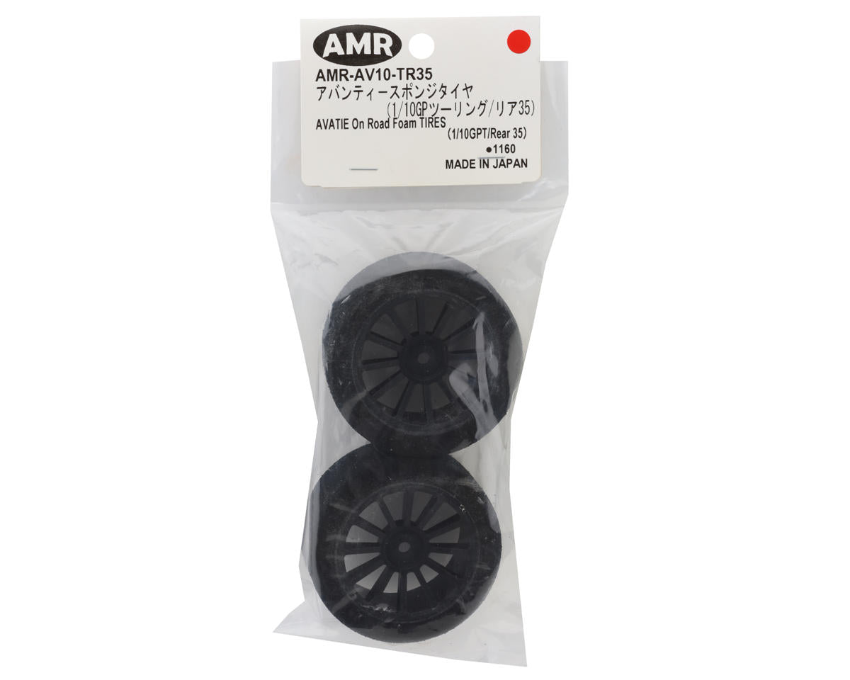 Kyosho Avantie 1/10 On Road Touring Car Rear Foam Tires (Black) (2) (35 Shore)