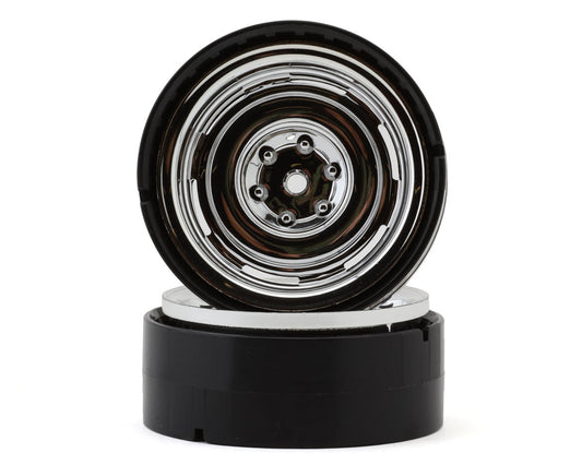 Kyosho KC10 Composite 1.9" 6-Slots Dish Bead-lock Wheels (Chrome) (2)