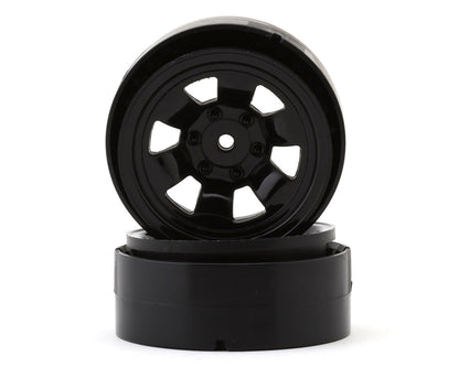 Kyosho KC10 Composite 1.9" 6-Spokes Bead-lock Wheels (Black) (2)