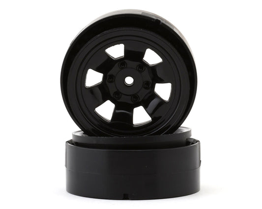 Kyosho KC10 Composite 1.9" 6-Spokes Bead-lock Wheels (Black) (2)
